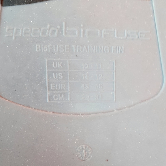SPEEDO FINS BIOFUSE SIZE 11-12 - Picture 4 of 5